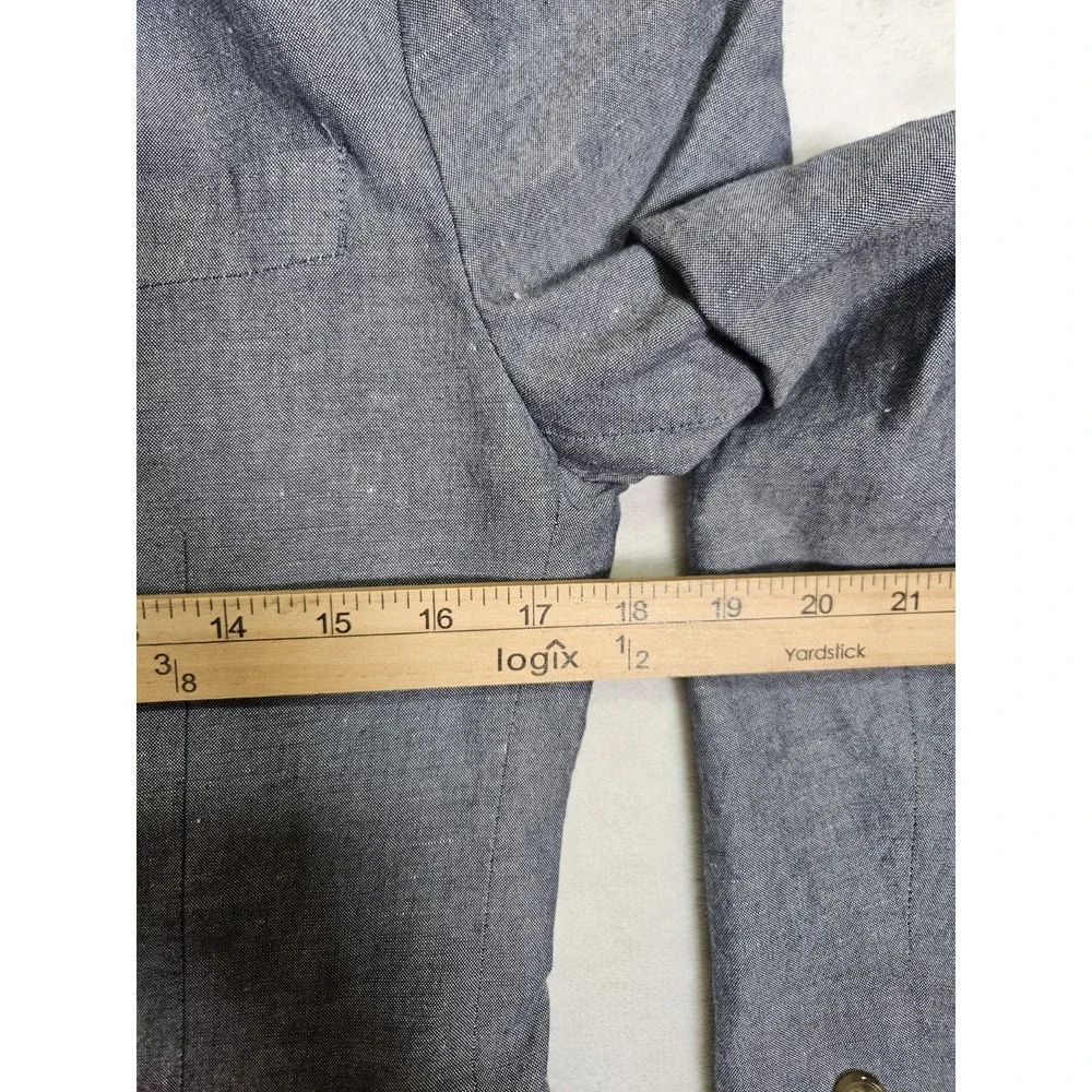 J Crew Blazer Mens 34S Ludlow Baird McNutt Linen Blend Gray Unstructured